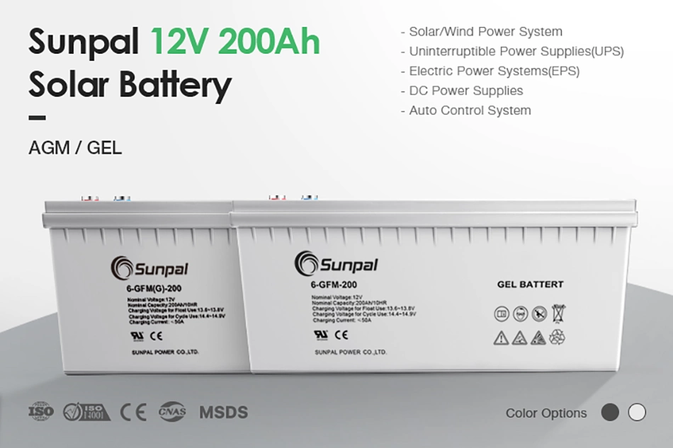 High Purity Lead 12V 200 Ah Gel Battery with Best Price in Stock