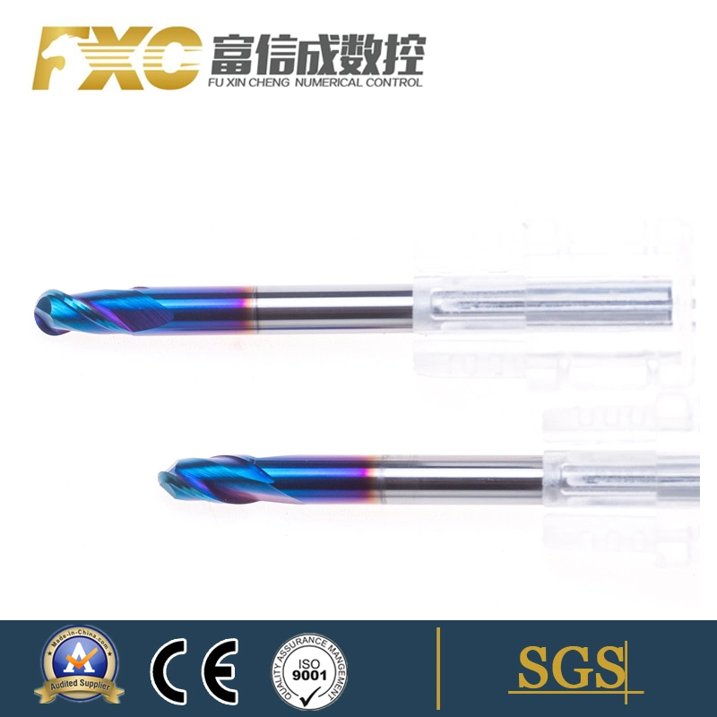 Nano Coated Tungsten Carbide Ball Nose End Mill CNC Cutting Tool