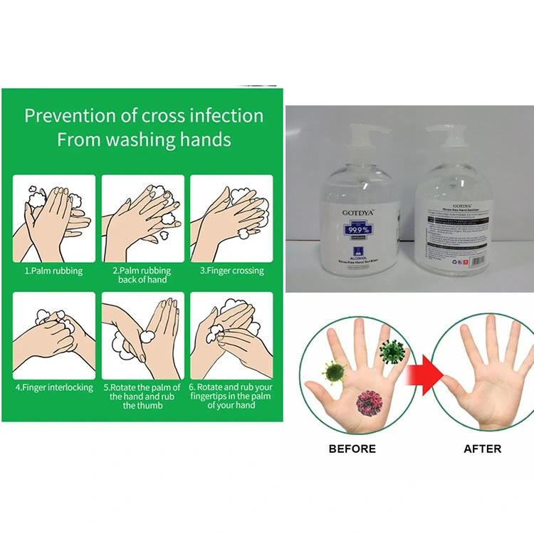 Big Factory Liquid Antibacterial Hand Sanitizer 99.999% Disinfecting Efficient Sterilization