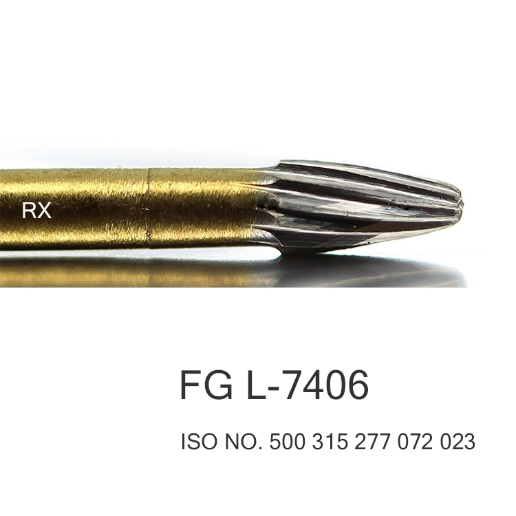 Finishing Carbide Burs by Titanium Layer Dental Consumables FG L-7406
