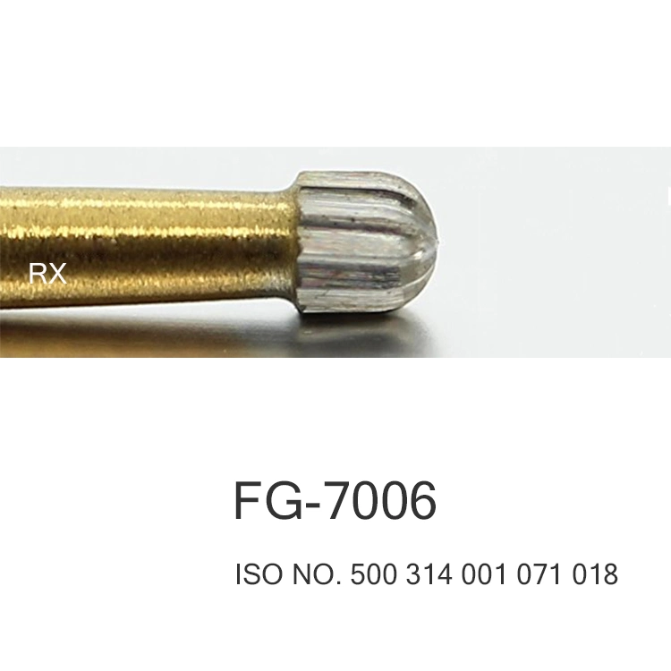Dental Carbide Finishing Burs by Titanium Layer FG-7006