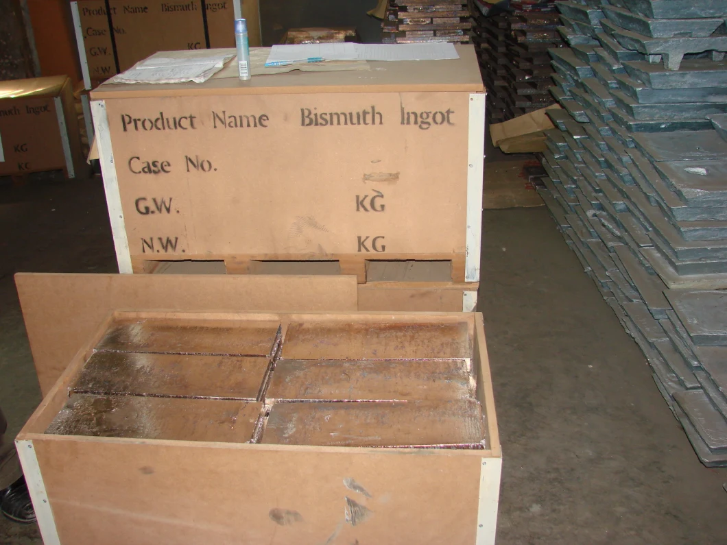 Bismuth Metal Bismuth Ingot 99.99% 4n Manufacturer