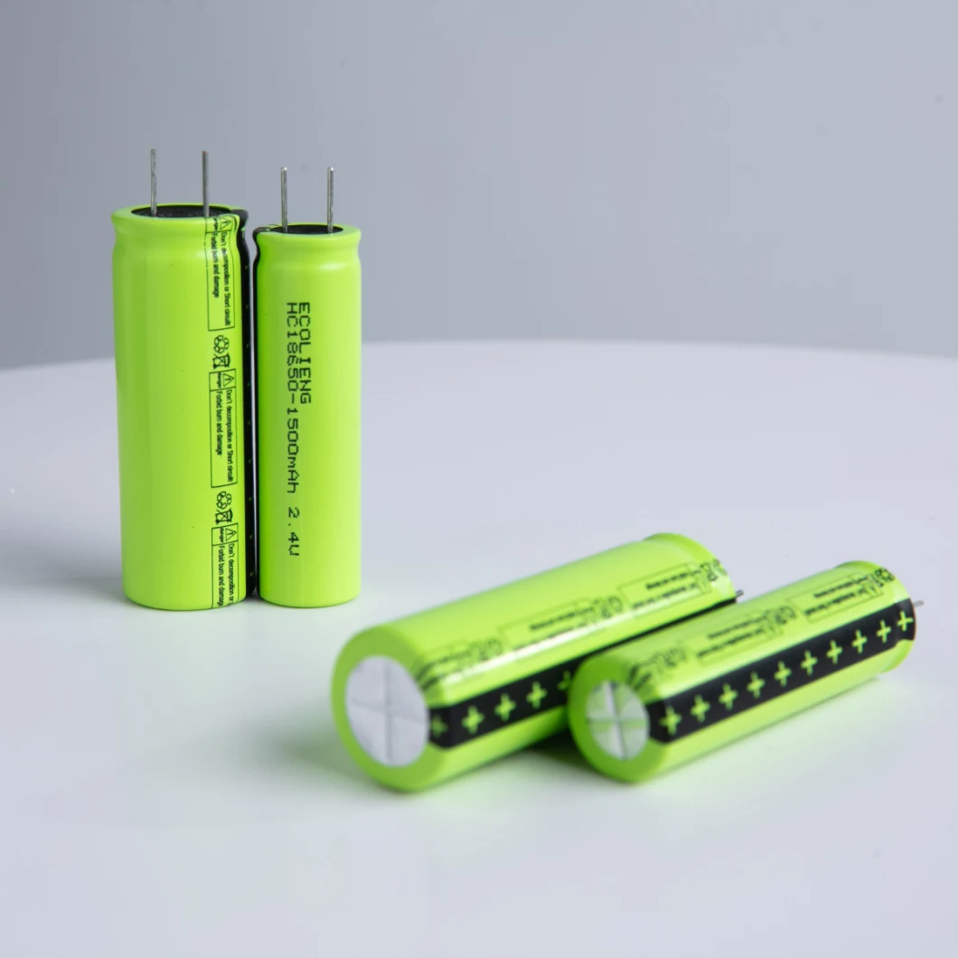 Pin Type Cylindrial Lto Lithium Titanium Oxide Battery Hc18650 1500mAh Lithium Ion Battery Cell 10c Discharge