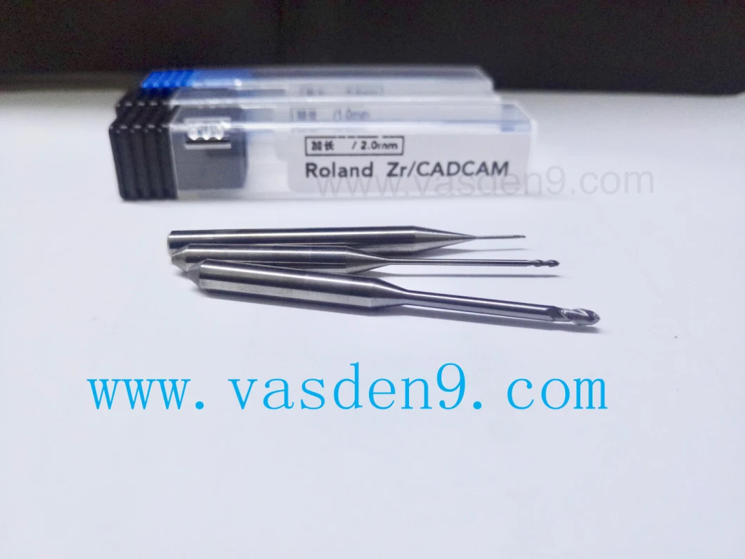 CAD Cam Dental Carbide Burs VHF Milling Burs for Zirconium, PMMA and Zirconia