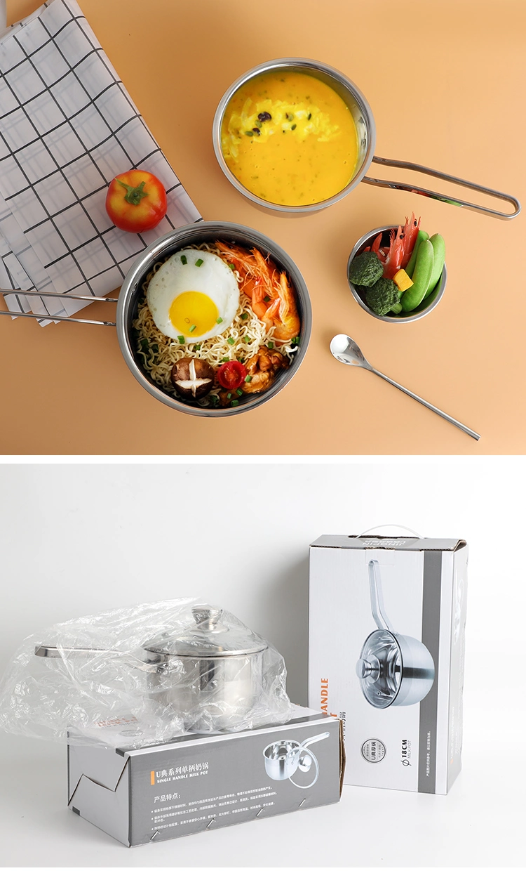 Stainless Steel Saucepan Premium Cookware Set Double Encapsulated Bottom Kitchenware Wholesale Pot