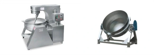 Large Heating Surface Vertical Steam and Gas Double Jackets Cooking Pot Kettle for Food Industry