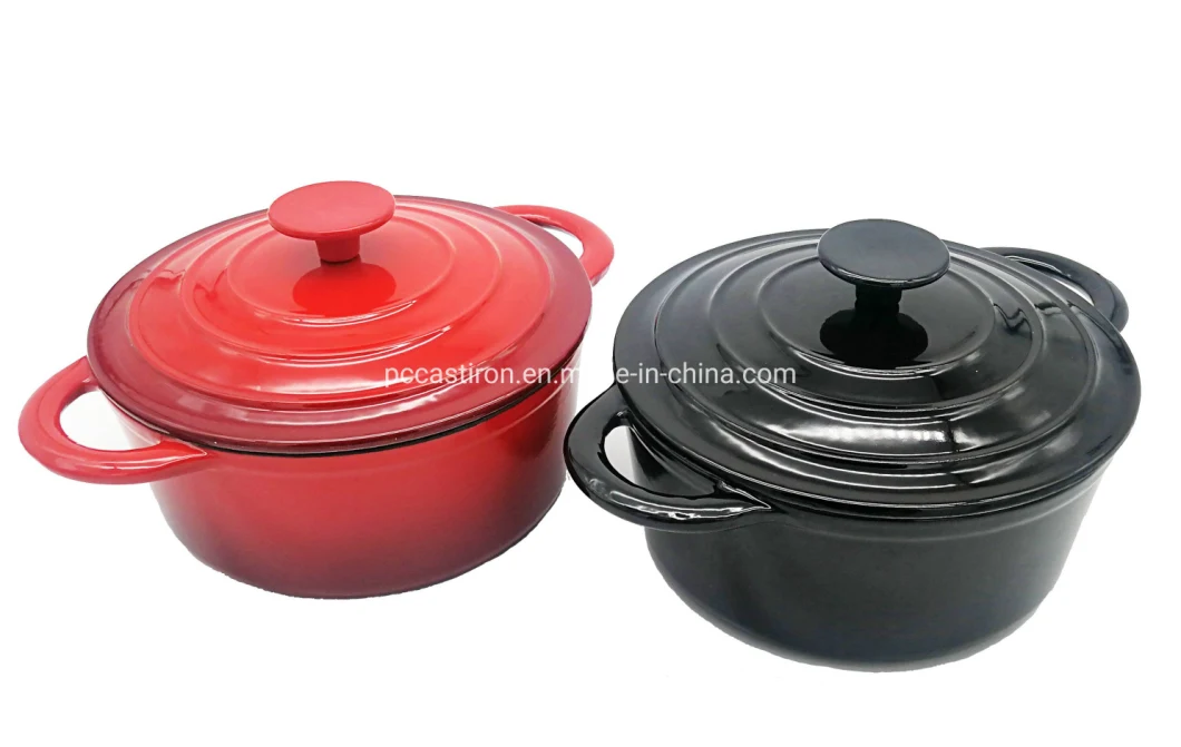 Enamel Cast Iron Casserole Pot with BSCI, LFGB, FDA