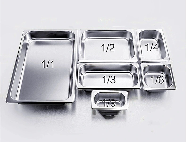 Hot Sell 304 Stainless Steel Steam Table Pans Gastronorm Pan Container