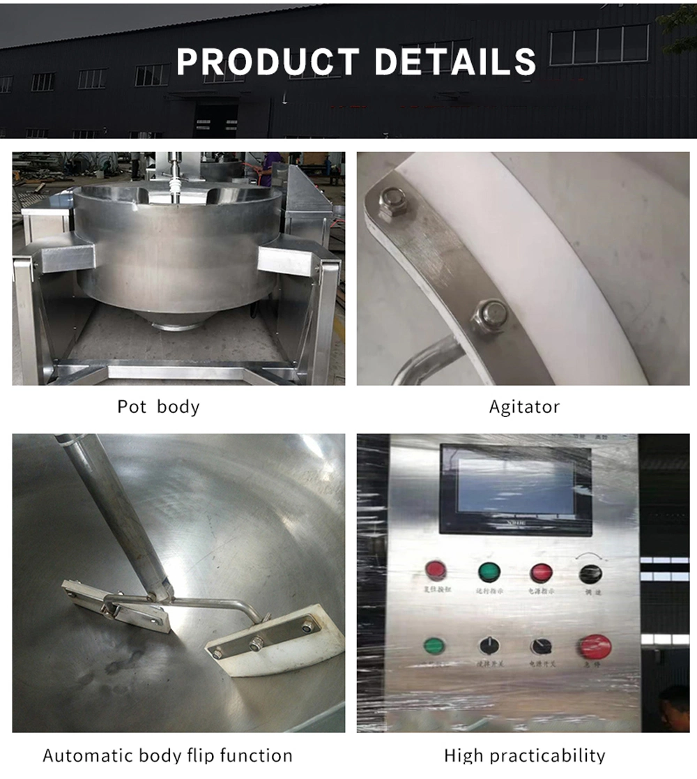 Automatic Tilting Jacketed Kettle/Planetary Stirring Pot with Agitators
