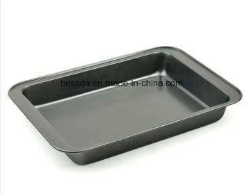 Kitchen Home Cercle Square Fry Bakery Grill Non Stick Metal Baking Tray Pan for Cake Bread