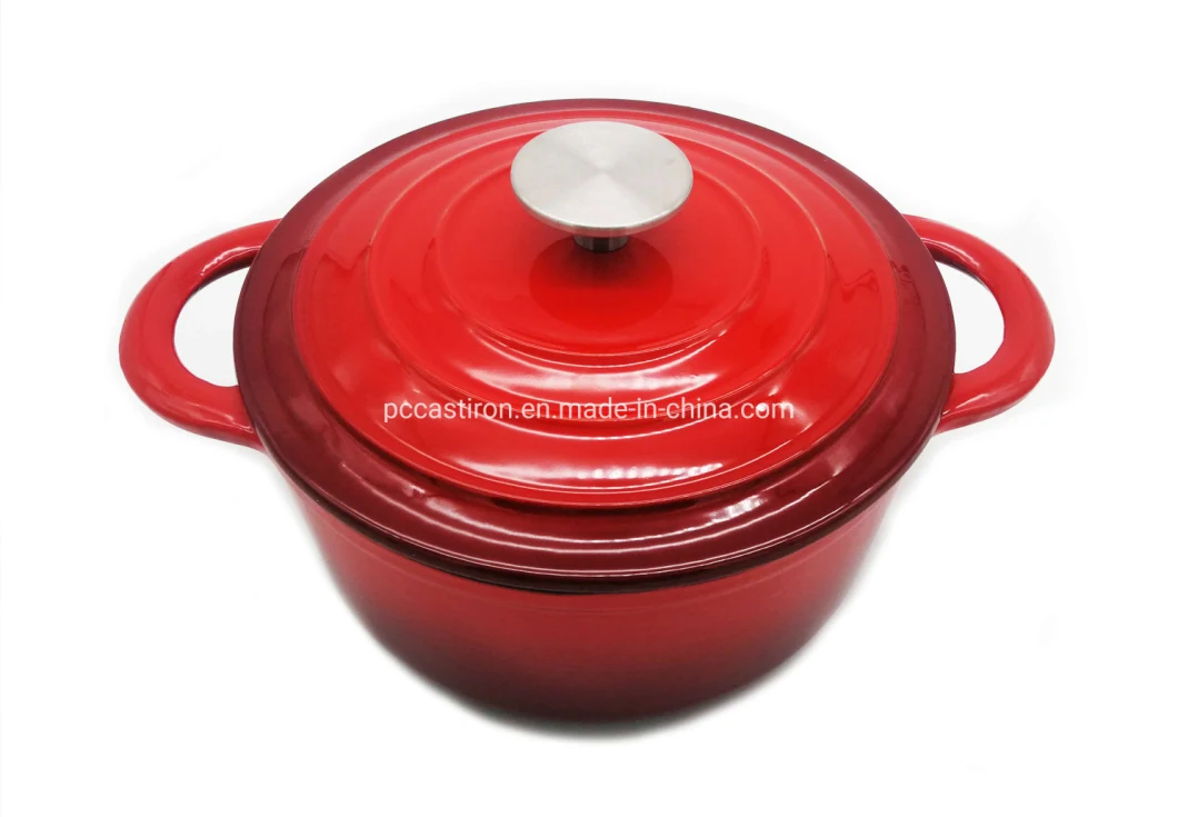 Enamel Cast Iron Casserole Pot with BSCI, LFGB, FDA