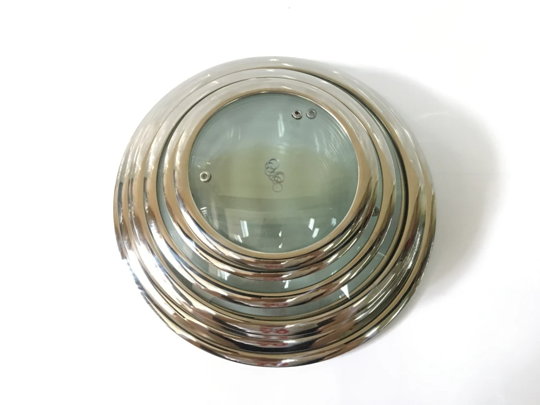 Glass Pan Lid with Steam Hole and S/S Rim for Cookware