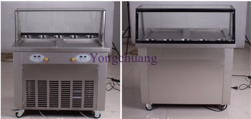 High Quality Stir Fry Ice Cream Machine with Temperature Control