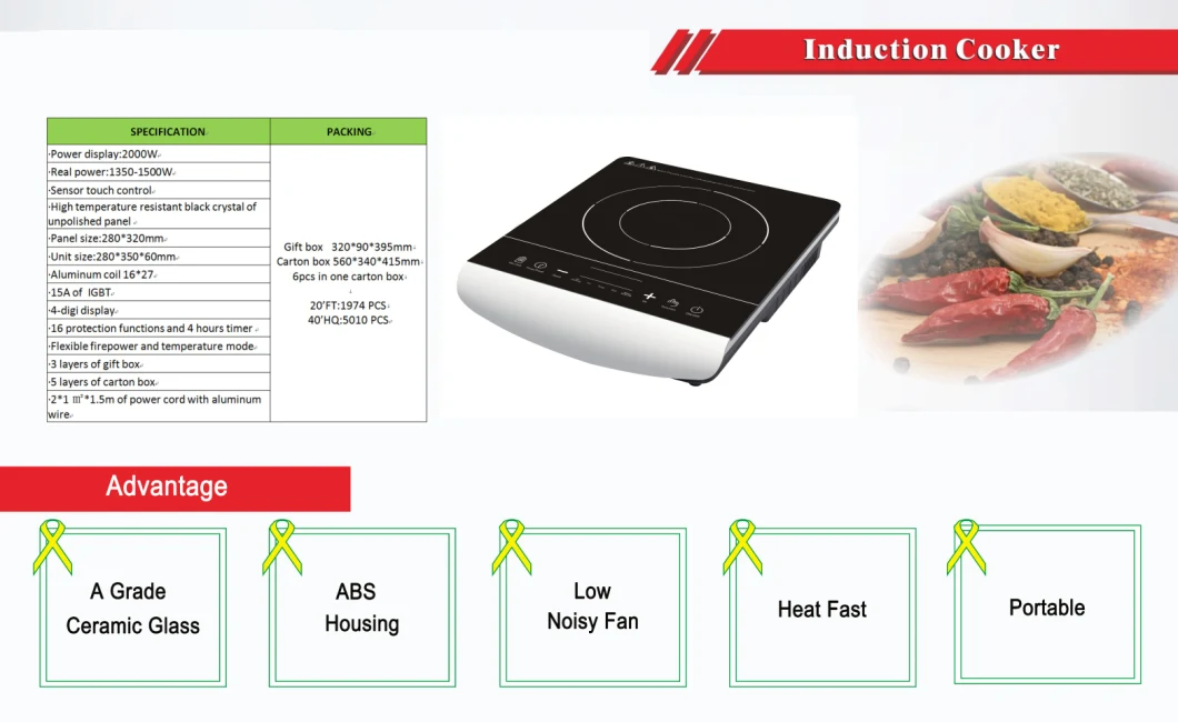 Original High-Power Induction Cooker 3500W Household Energy-Saving Stir-Fry Hot Pot Commercial Battery Stove