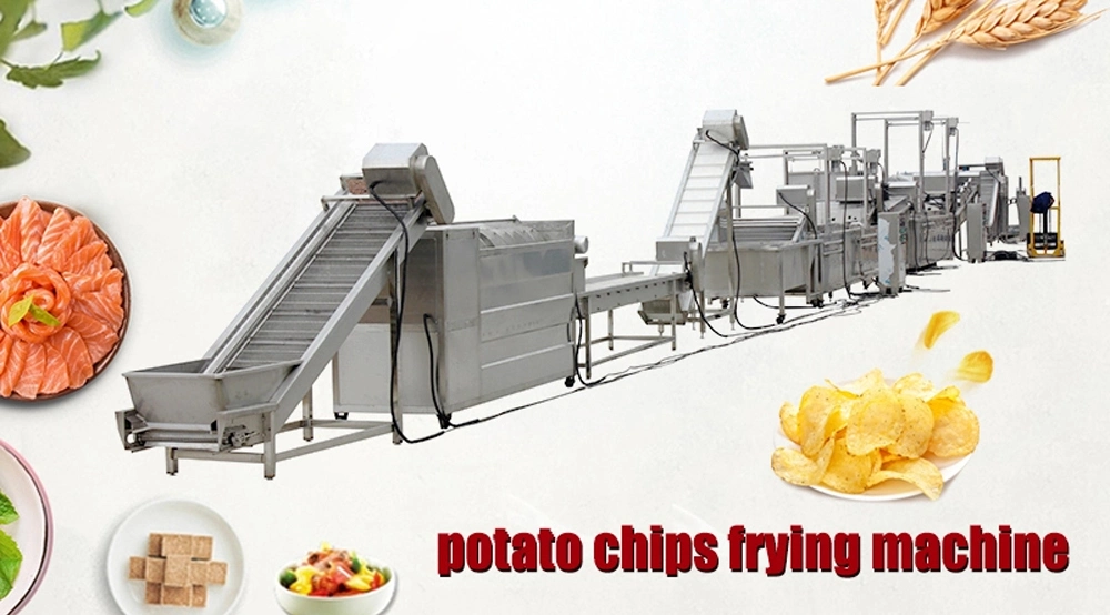 Hot Sale Potato Chips Crisps Making Machine/Frozen French Fries Frying Making Machine