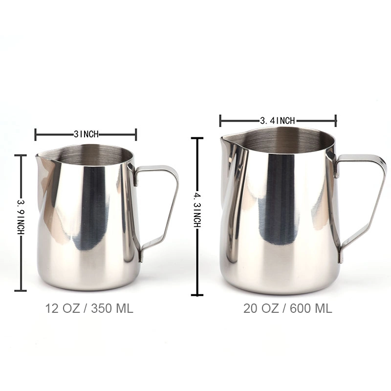 2021 Chinese New Design Kitchen Stainless Steel Coffee Milk Pull Flower Milk Pot