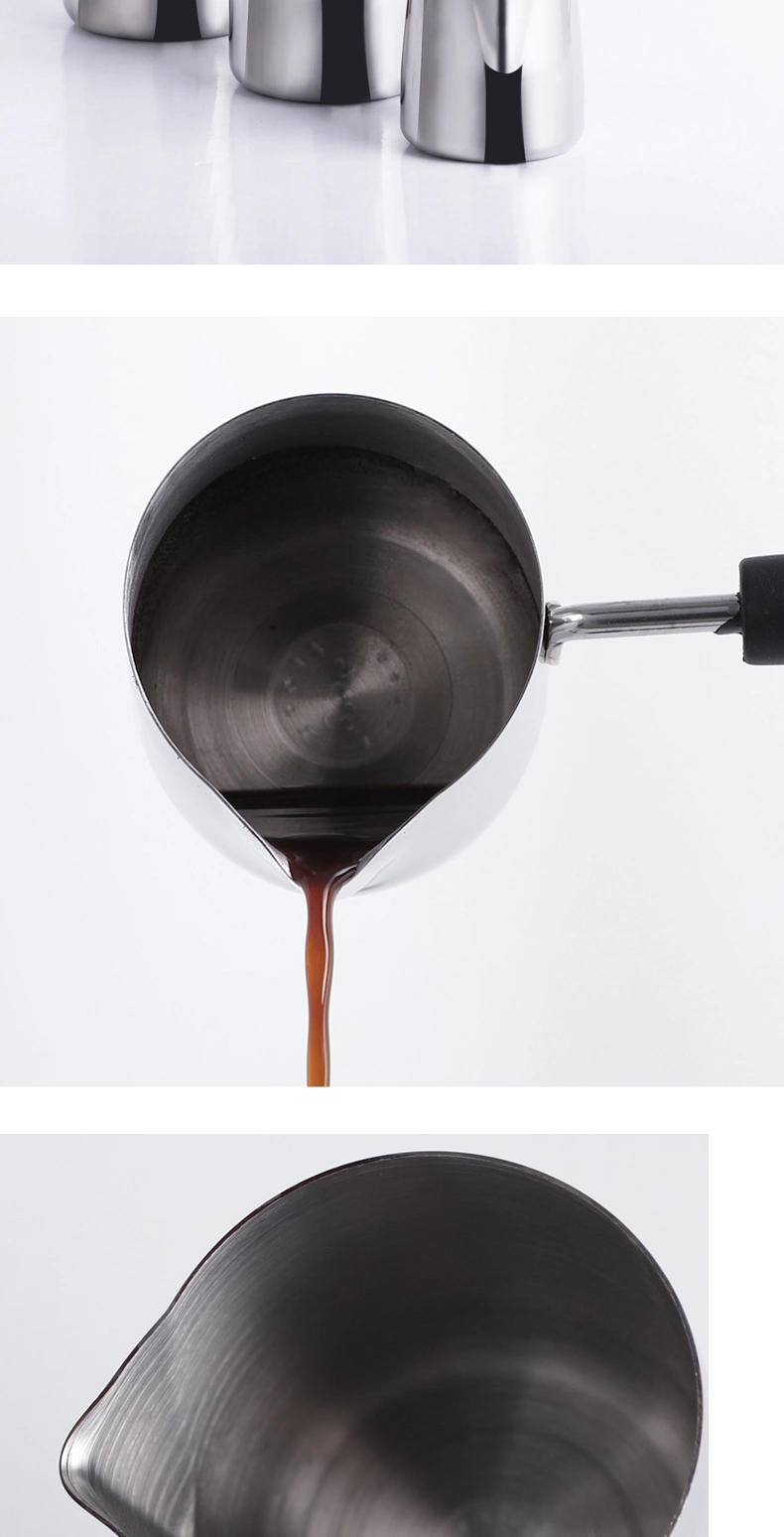 Stainless Steel French Press Milk Mug Cup Arabic Brass Coffee Milk Pot Coffee Cooking Pot