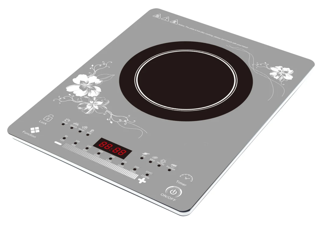 320*390 Big Plate Aluminium Body Solar Power Induction Cooker with Free Cooking Pan