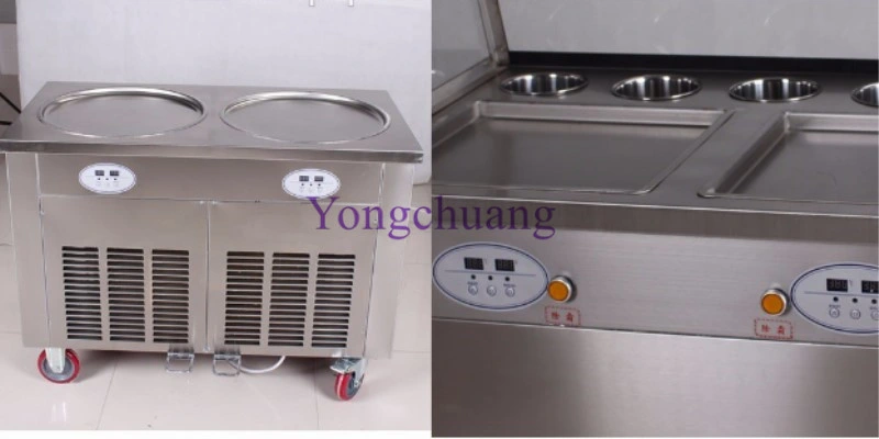 High Quality Stir Fry Ice Cream Machine with Temperature Control