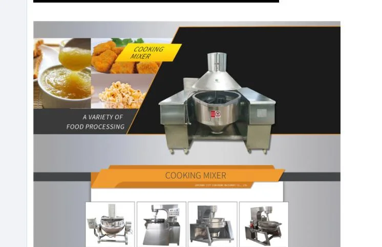 Sauce Cooking Pot Mixer Stirring Cooking Pot Gas Jacketed Cooking Kettle