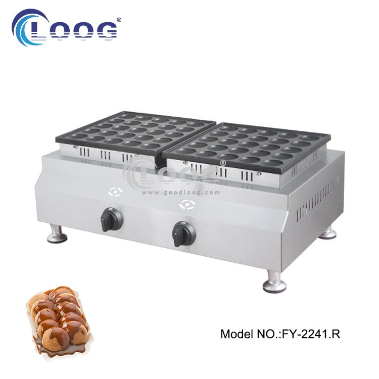 Wholesale Gas Smokeless Cake Poffertjes Makers Fast Heating Fast Food Pan Kitchen Cooking Equipment Small Dutch Pancake Machine for Restaurant