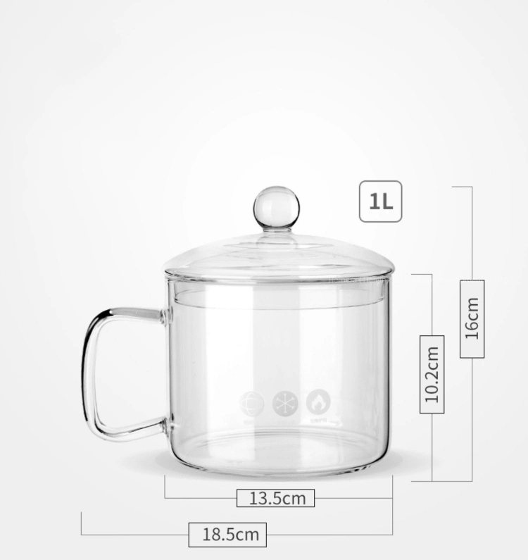 Noodle Pot, Glass Cooking Pot, Fire Safe Soup Pot, Kitchen Use Glass Cooking Pot
