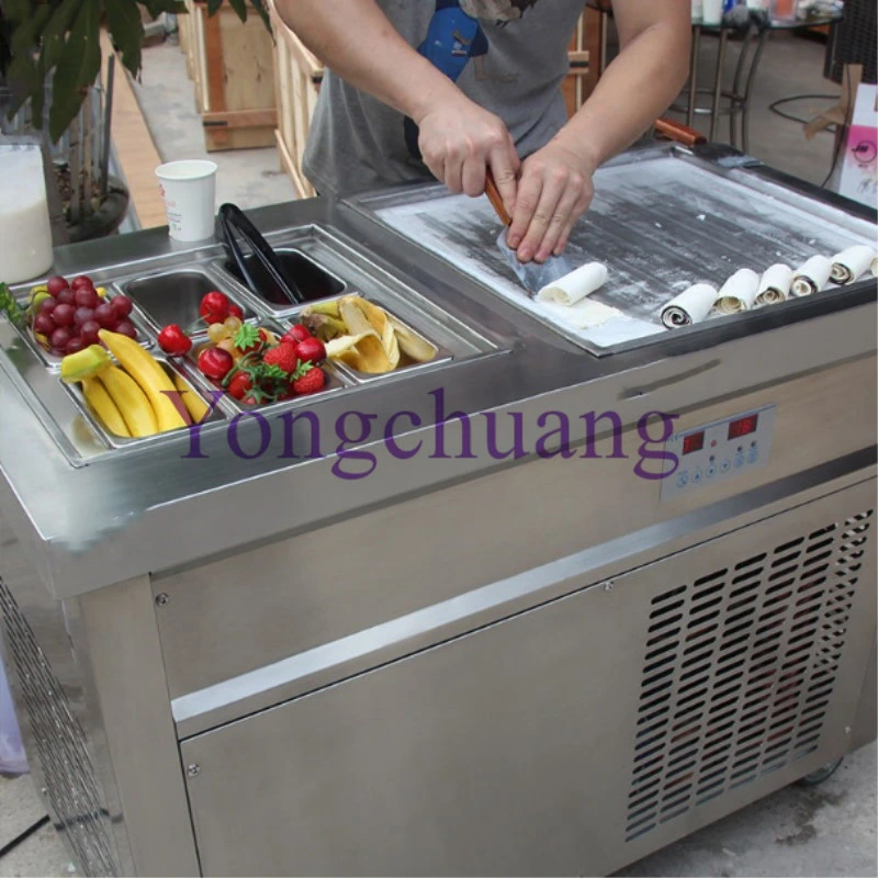 High Quality Stir Fry Ice Cream Machine with Temperature Control
