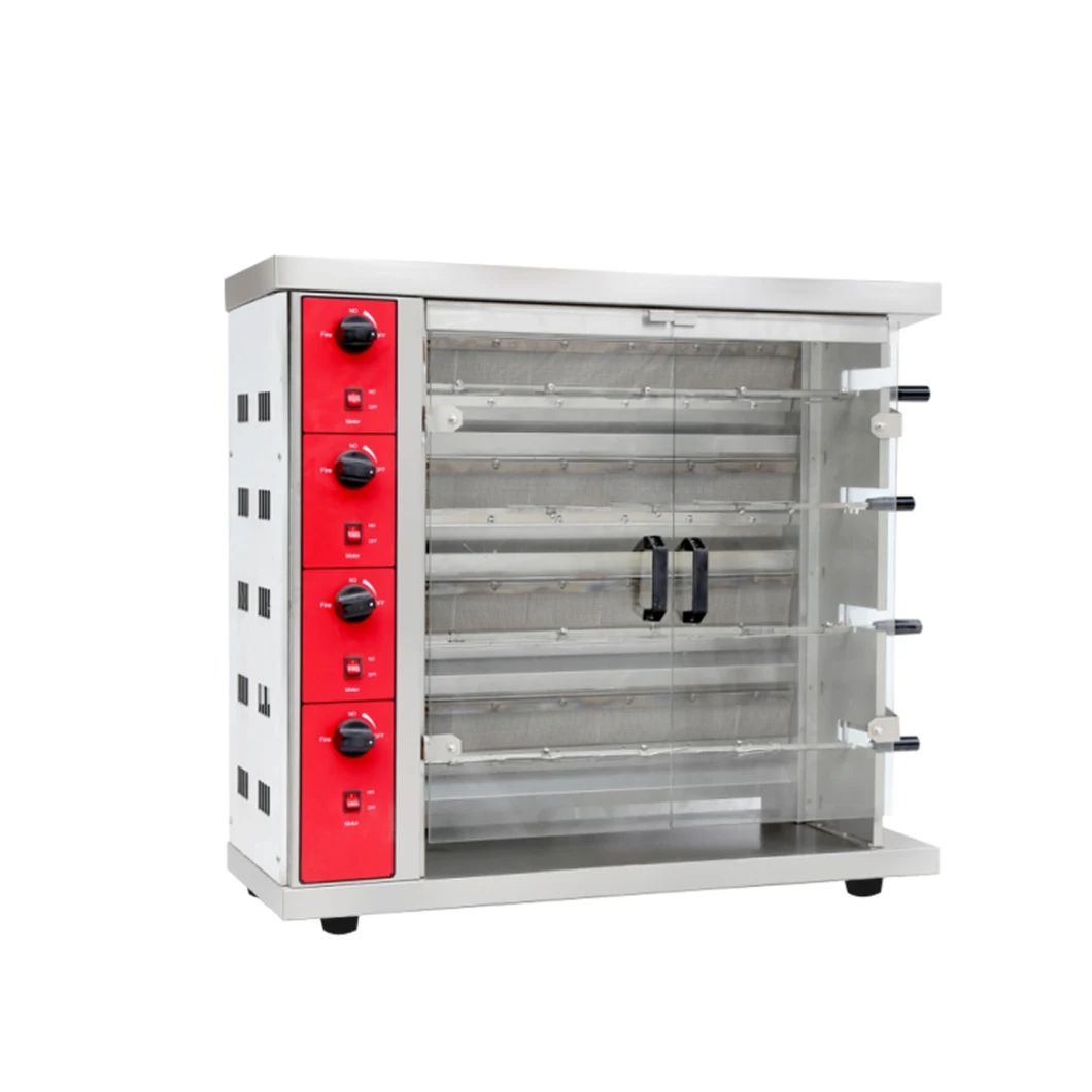 Gas Rotisserie Roast Chicken Machine for Restaurant Bakery Chicken Vertical Rotisserie