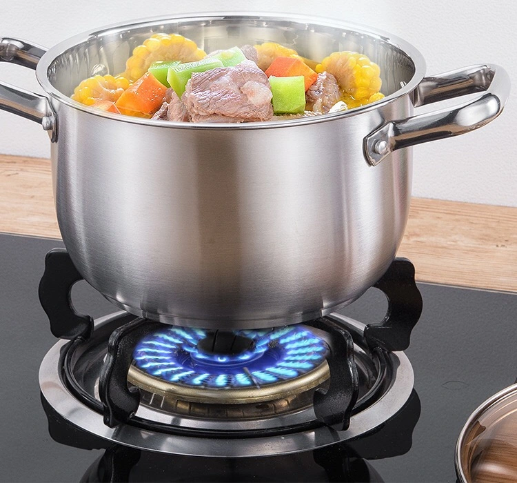 Factory Price Soup Pot Stock Pot Stainless Steel Cookware Soup Pot Gas Stove Soup Pot