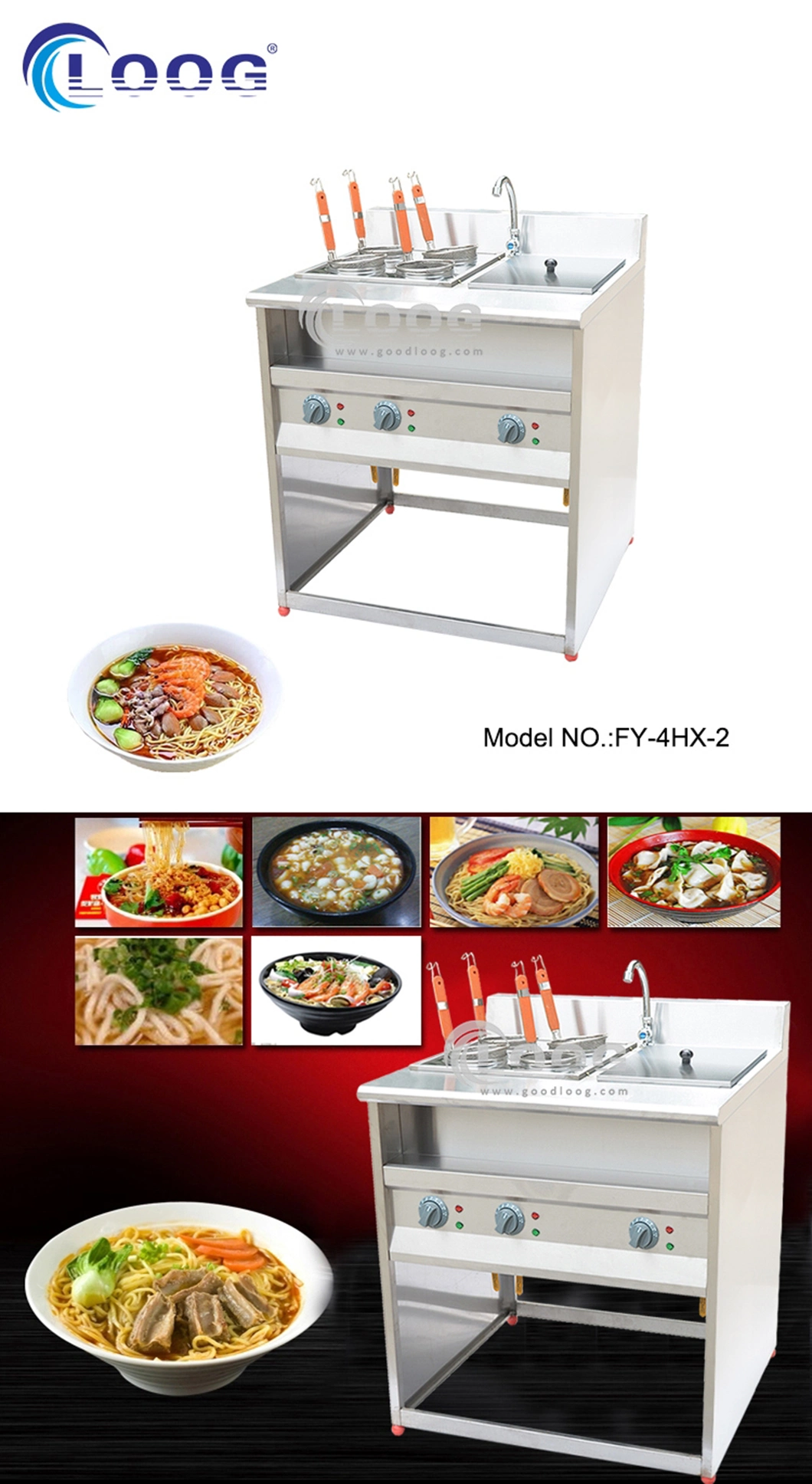 Commercial Kitchen Pasta Cooker Countertop Electric Noodle Cooker Wholesale Pirce Noodle Cooking Machine Electric Pasta Cooker