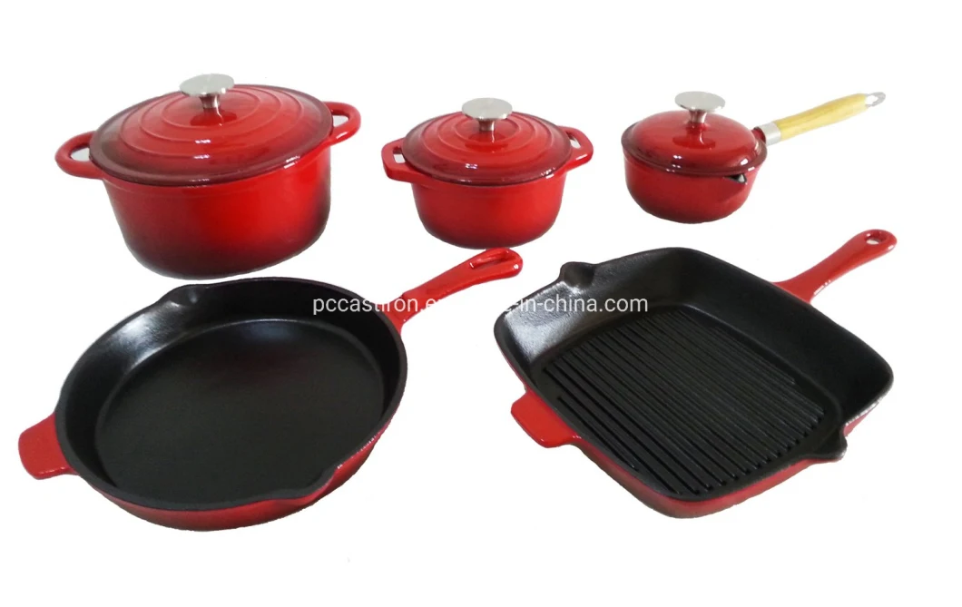 26cm 24cm 22cm Enamel Cast Iron Casserole LFGB, FDA Approved Facotry