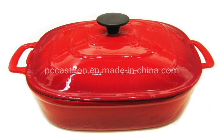 BSCI, LFGB Approved Cast Iron Braising Pot Dia 23cm 4qt