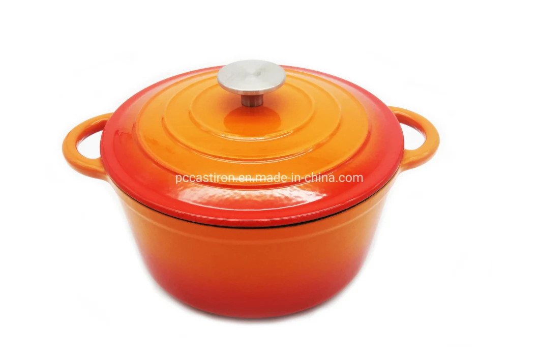 Enamel Cast Iron Casserole Pot with BSCI, LFGB, FDA