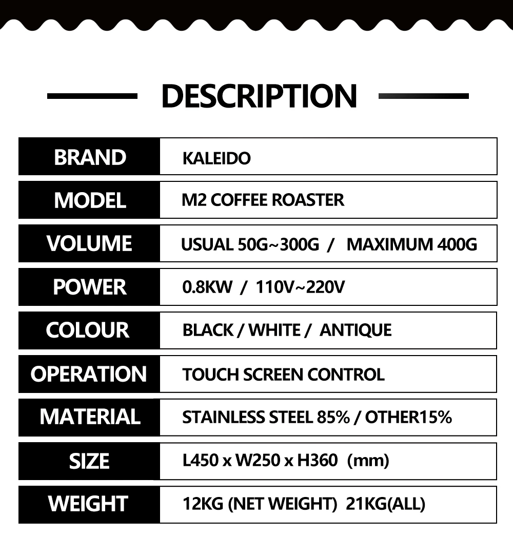 Roasting Machine Coffee Roster Roasting Machine for Coffee Shop Use