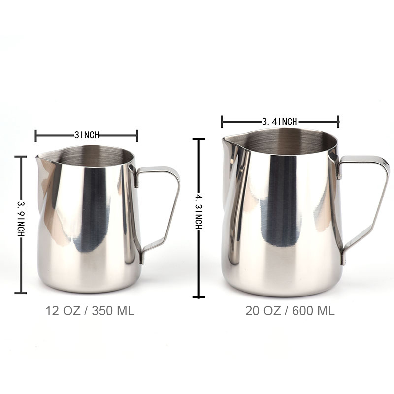 2021 New Design Kitchen Stainless Steel Coffee Milk Pull Flower Milk Pot
