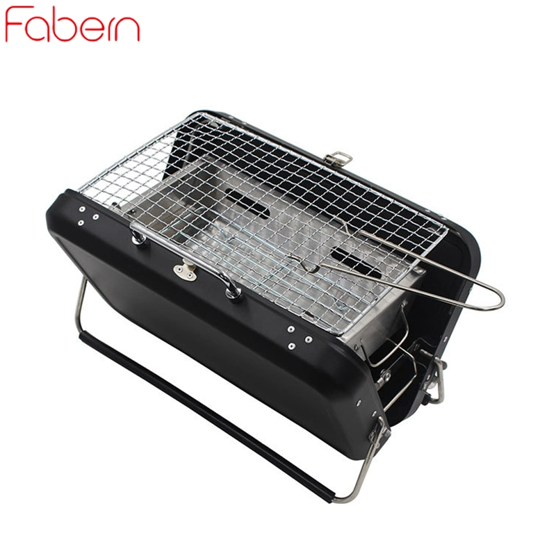 Custom Mini Briefcase Grill Toaster Outdoor Portable Stainless Steel Grill Folding Grill