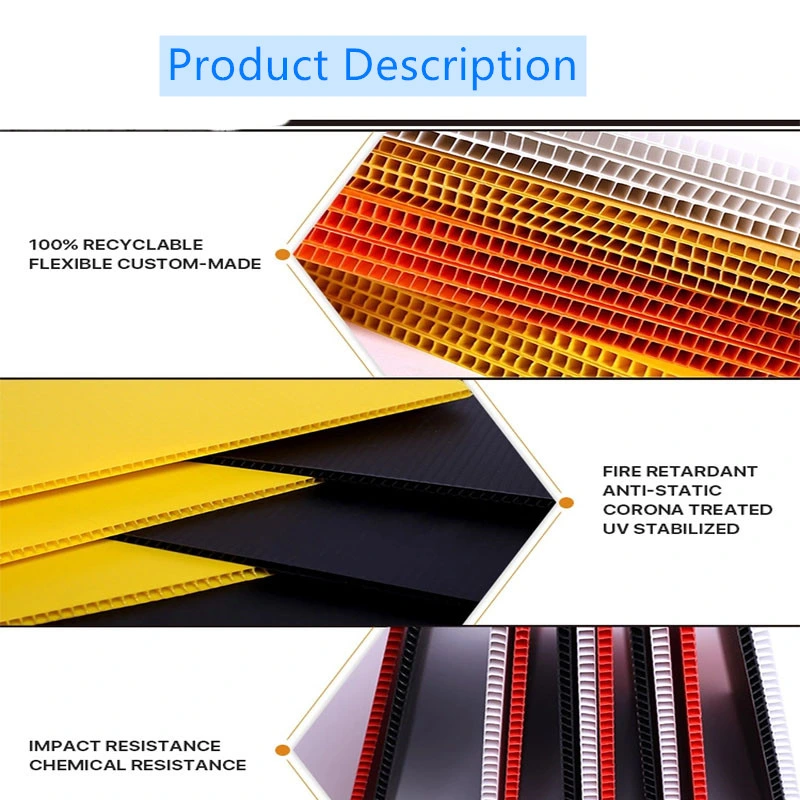 Coreflute Signs 4X8 Coroplast Plastic Corrugated Sheets with Cheap Price