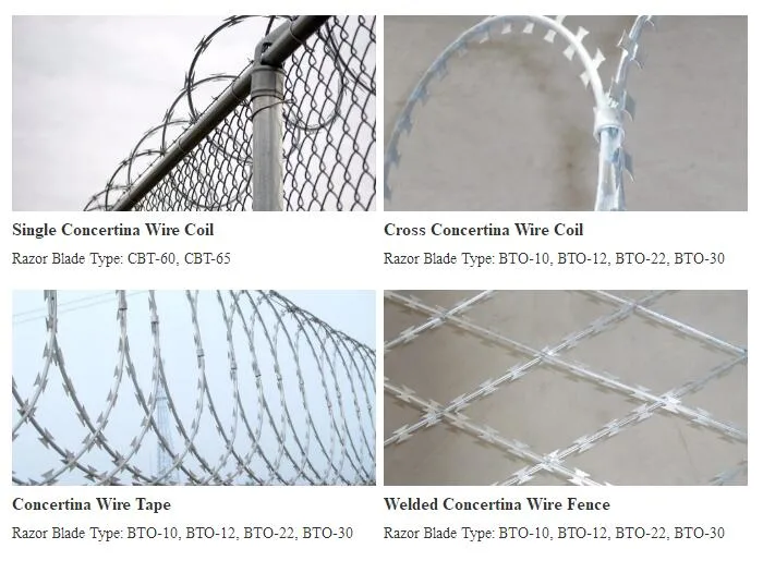 Protection Concertina Razor Wire Fence