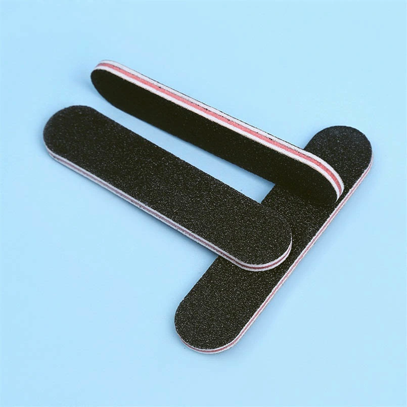 Mini Nail Polish Tool, Black Nail Polish Strip, Sponge Sandpaper Nail File NF7172