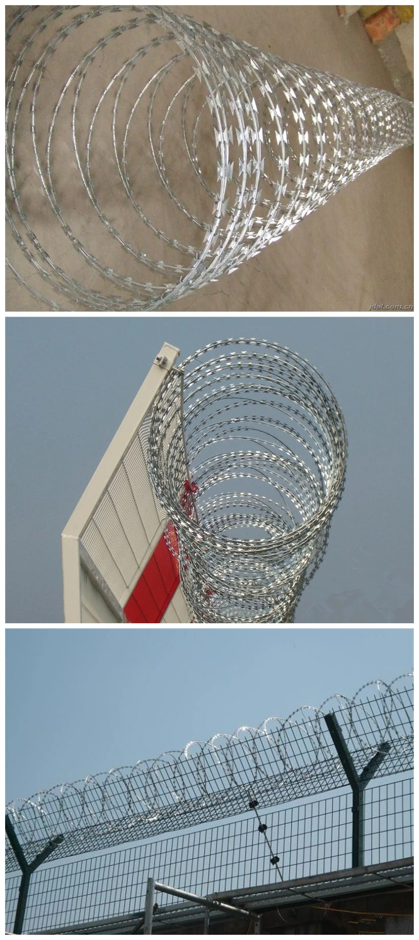 Galvanized Concertina Razor Wire for Fence with (CE and SGS)