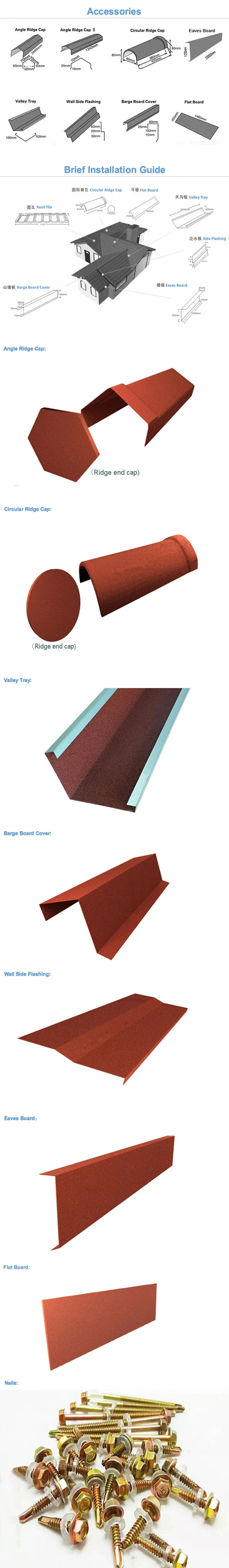 Stone Coated Roofing Tile Special Accessories Stainless Steel Nails