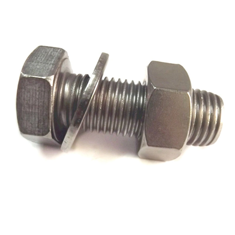 Hex Bolts with Hex Nuts with Flat Washers Zinc Plated
