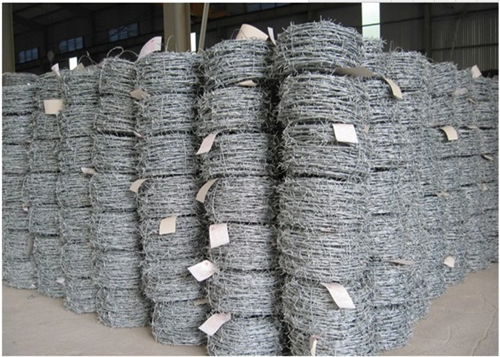 Electric Galvanized Barbed Wire/1.6mm*200 Meter Roll Security Galvanized Barbed Wire