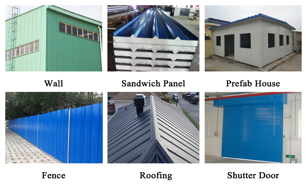 Color Coated Prepainted Galvanized Corrugated Sheet Steel Roofing Sheet