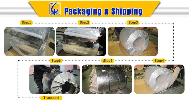Dx52D Galvanized Iron Steel Coil Export Standard Package