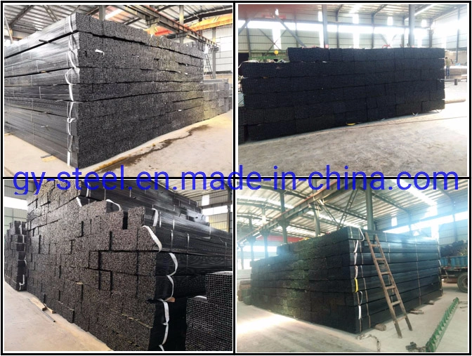 1 Inch Square Iron Pipe Chinese Manufacture BS 1387 Black Square Steel Pipe