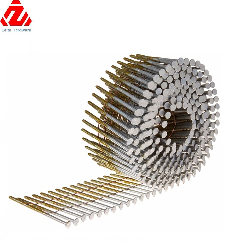 15 Degree Pallet Wire Coil Nails Screw Spiral Thread Coil /Ring /Smooth Shank Pallet Nails Wood Nails