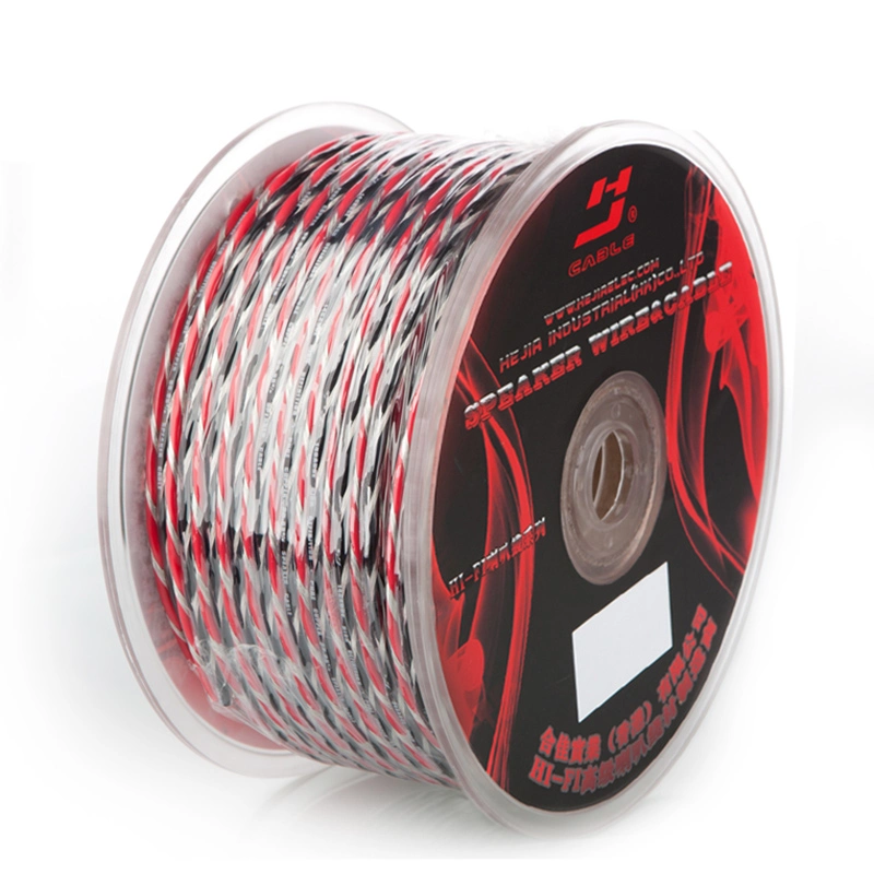 Twisted Speaker Wire Speaker Cable Transparent Cable Red&Black Cable Audio Cable OFC Cable
