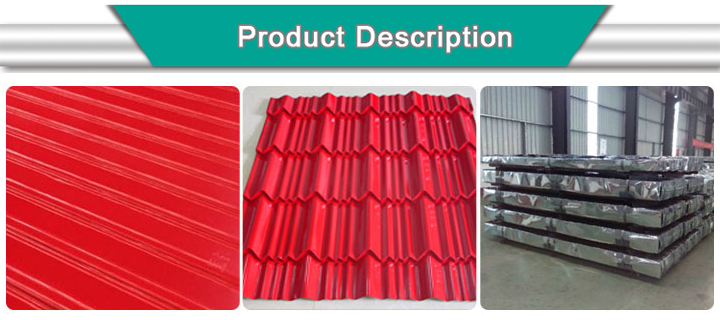 PPGI Color 20 Gauge Gi Galvanized Corrugated Sheet Roofing Sheet