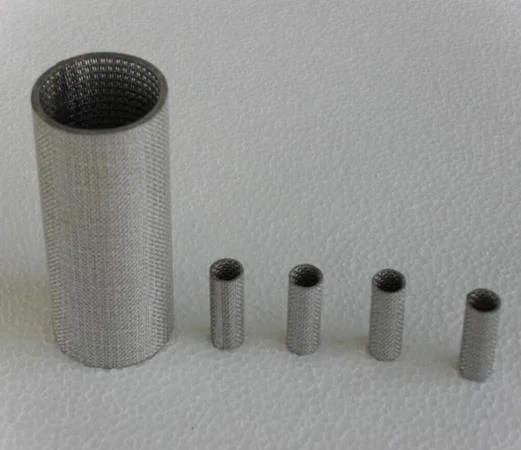 Customized 304 316 Stainless Steel Square Woven Wire Mesh Screen Filter Tube/Filter Cylinder